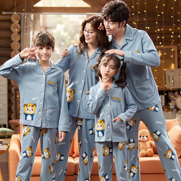 New Family Cotton Pajamas Long Sleeve Thin Style - Image 8