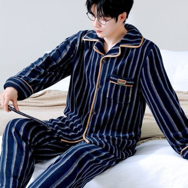 Gold Men's Warm Pajamas - Image 2