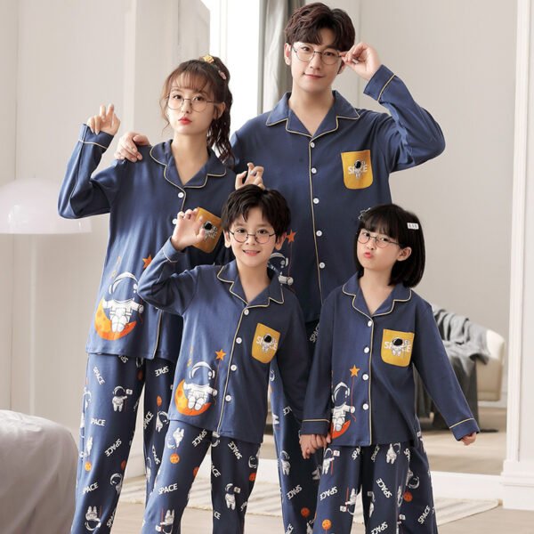New Family Cotton Pajamas Long Sleeve Thin Style - Image 7