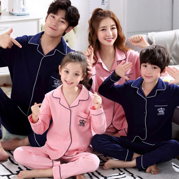 New Family Cotton Pajamas Long Sleeve Thin Style - Image 9