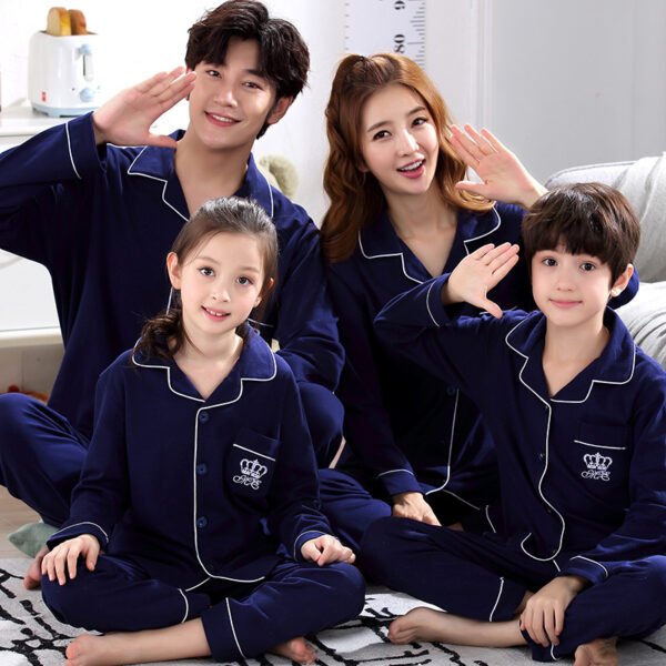 New Family Cotton Pajamas Long Sleeve Thin Style - Image 10