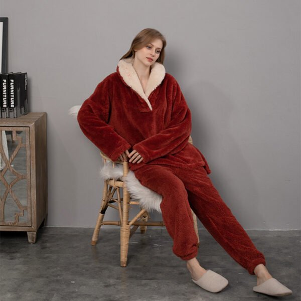 Flannel Warm Pajamas Set - Image 5