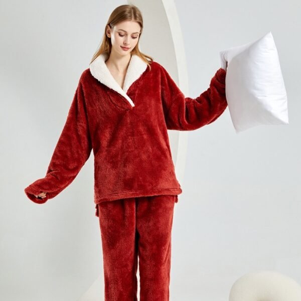 Flannel Warm Pajamas Set - Image 6